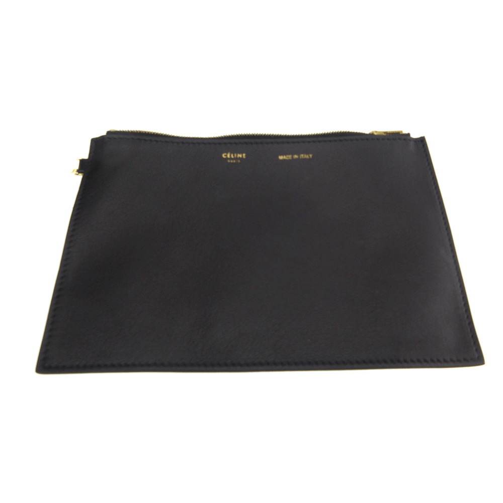 CELINE drawstring shoulder bag leather black - Picture 8 of 8